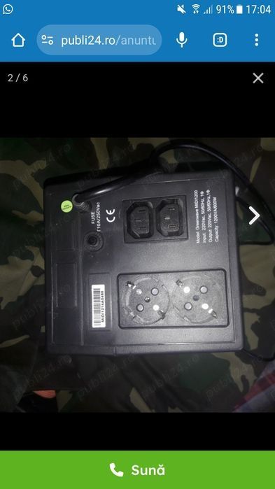 UPS neintreruptibil 1200Va/600W