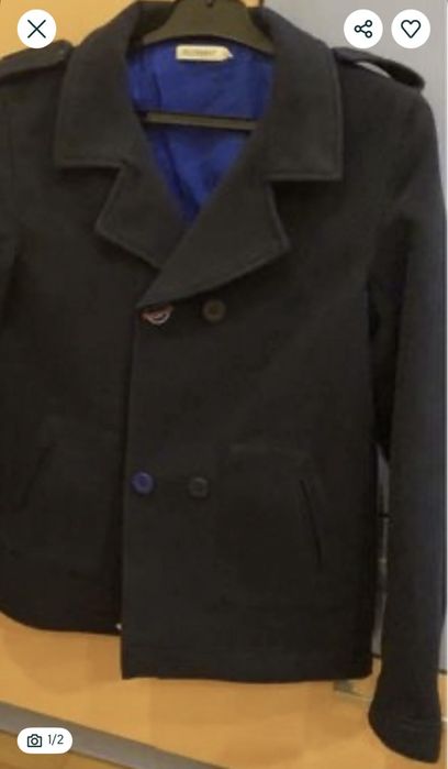 Geaca stofa bleumarin 10-12 ani