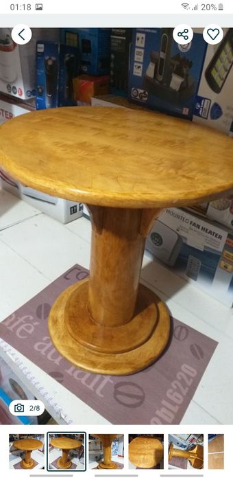 Masa Rustica Rotunda din lemn Confectionata Manual