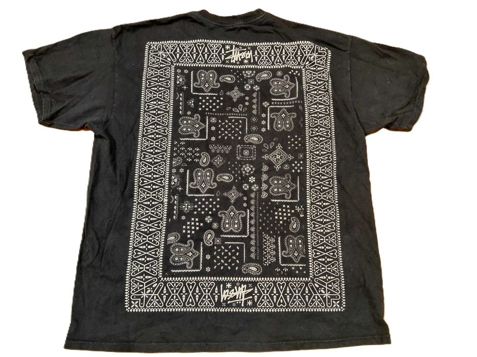 Stussy Paisley Bandana Patern тениска XL Vintage памучна