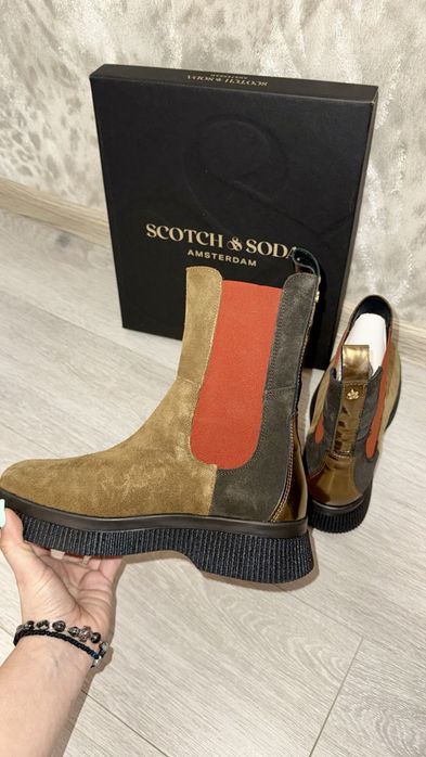 Боти от естествен велур Scotch&Soda