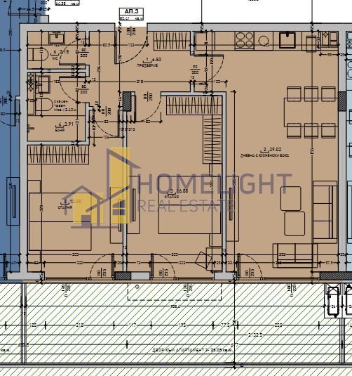 Тристаен апартамент в кв. Малинова долина