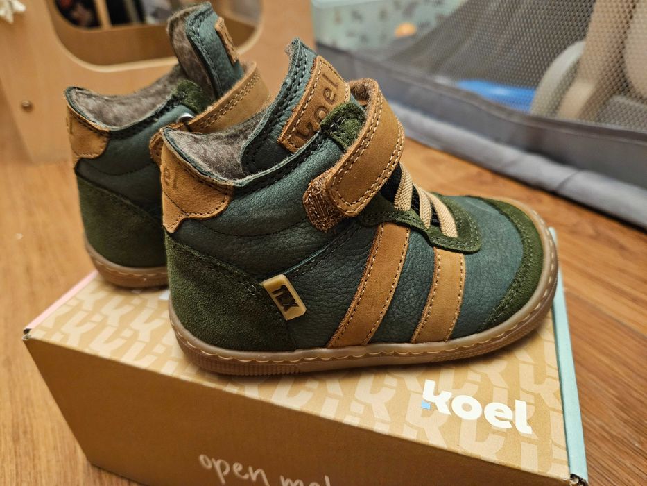 Зимни боси детски обувки KOEL DANIEL 2.0 WP FELT Green