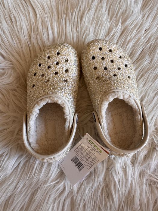 Нови детски пантофки Crocs Glitter 29/30