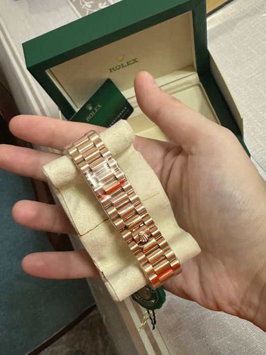 Rolex Day Date Rose gold Brown dial