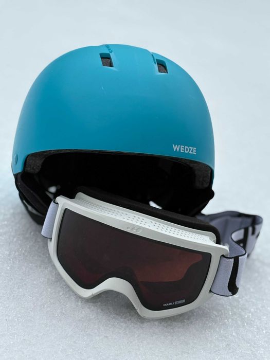 Casca schi copii WEDZE si ochelari