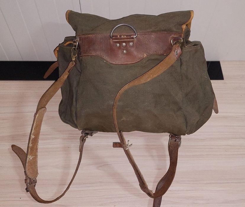 Стара българска брезентова раница 3 бр.