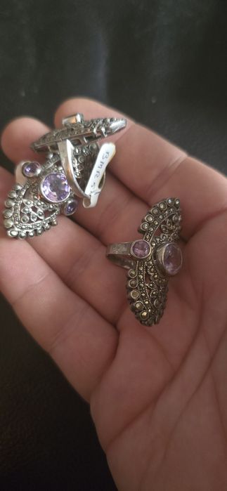 Inele argint ametist