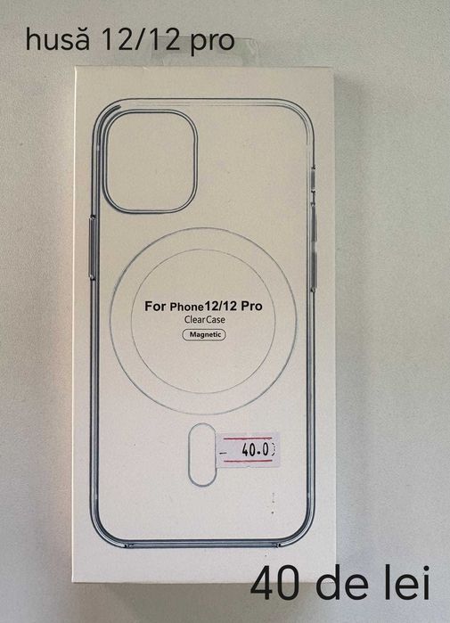 Folie, Husa, Incarcator, Cablu iPhone 12 Pro - Montaj gratuit folie