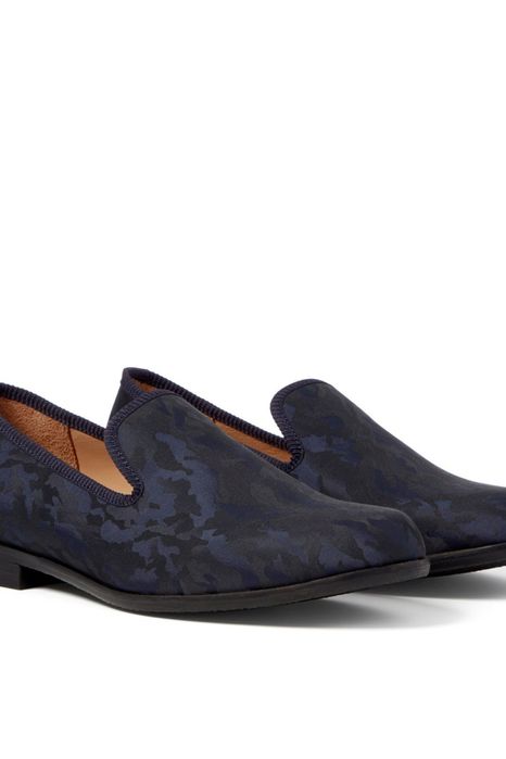 DUKE + Dexter Aqua Camo Loafer ръчна изработка мокасини Англия