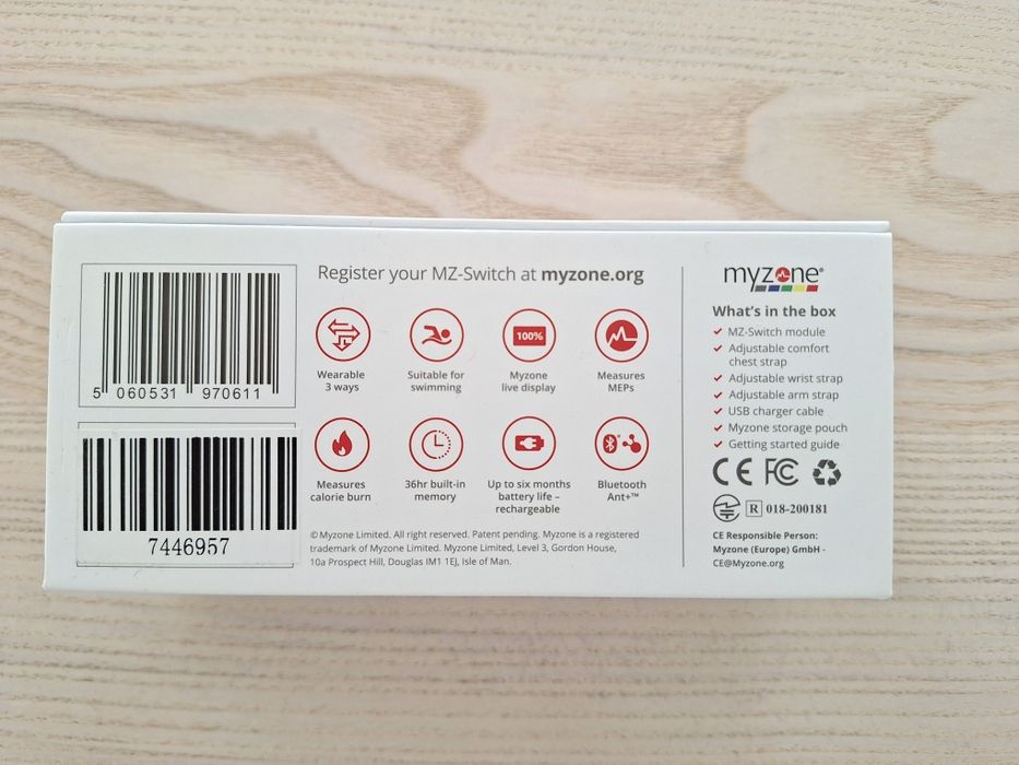 Myzone MZ Switch monitor centură ritm cardiac