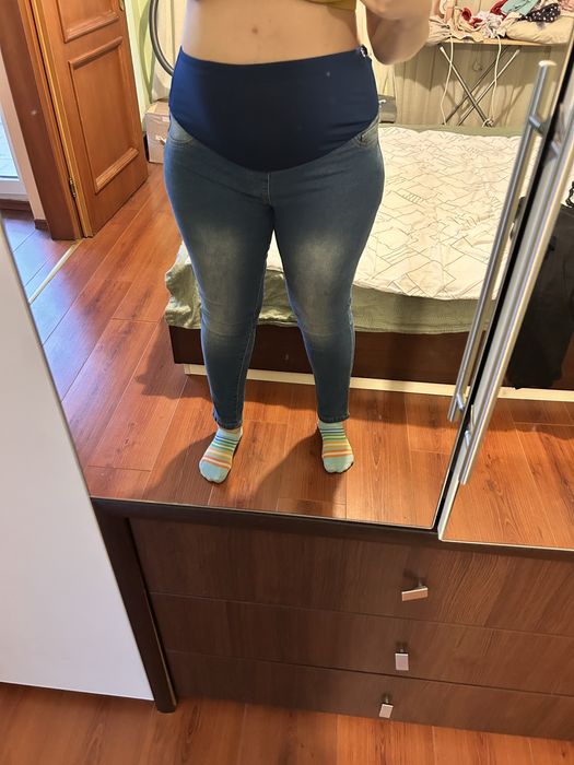 Дънки за бременни - сини