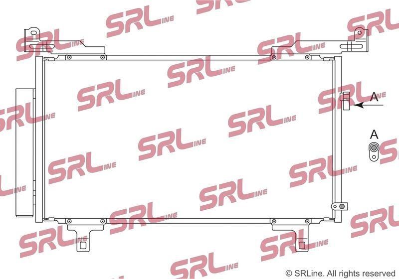 Condensator AC, aer conditionat Subaru Legacy (BW) 2019-, Outback (BT) 2019-, 2.4 T, 2.5, 615x340x12mm, OE 73210AN00A, SRLine