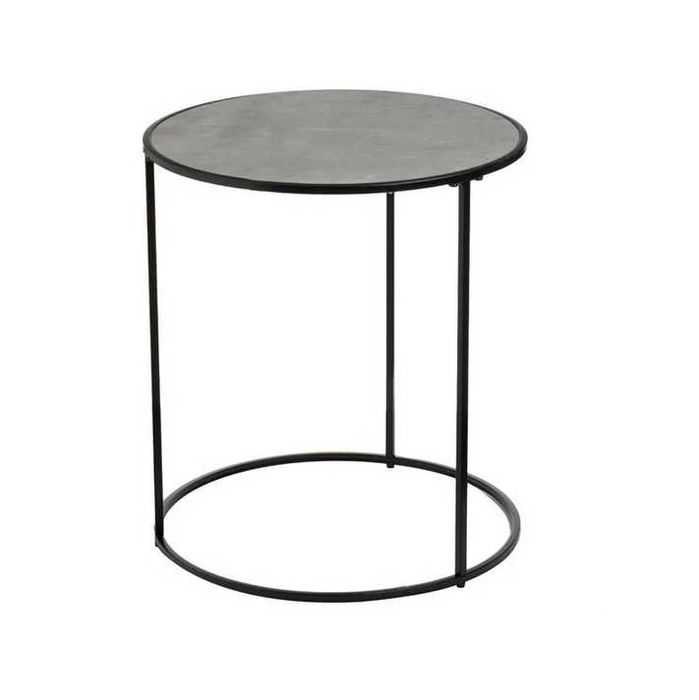 Декоративна масичка Mercado Trade, Кръгла, Помощна, Черна