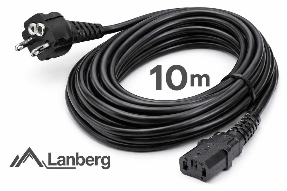 Cablu alimentare Lanberg 10m – IEC C13 pentru PC