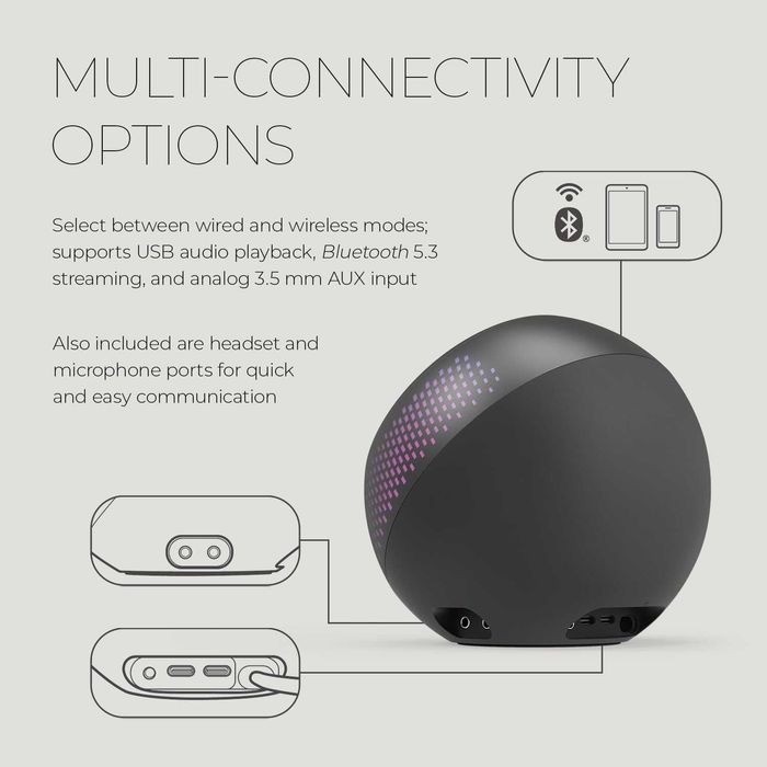 CREATIVE Pebble X Plus 2.1 USB-C високоговорители със субуфер и RGB