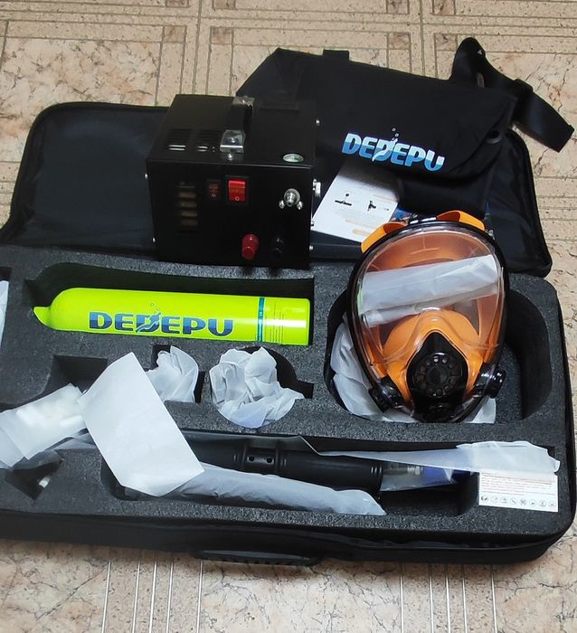 Мини акваланг с компрессором