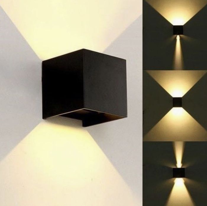 2 aplice LED de exterior cu unghi reglabil
