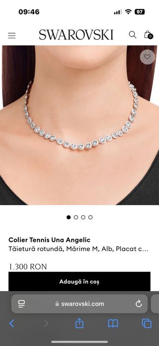 Swarovsky bratara si lant