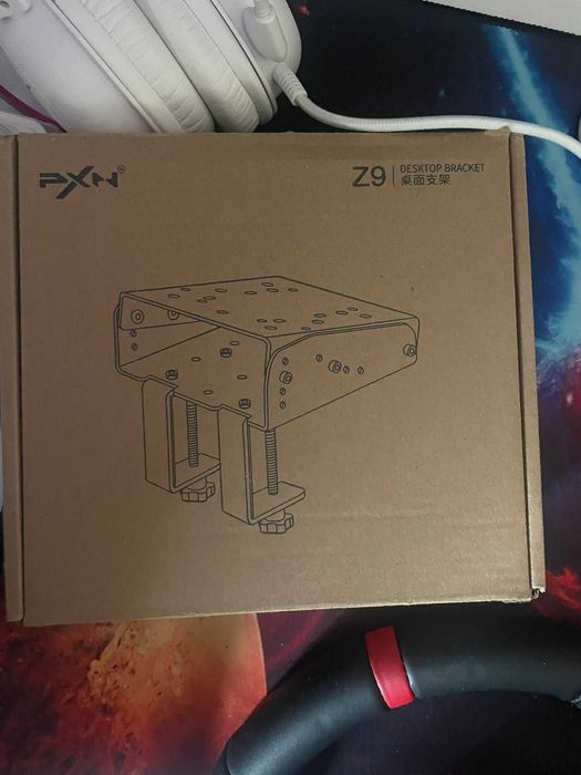 Volan gaming PXN VD4 cu quick release + PXN V9 desk clamp