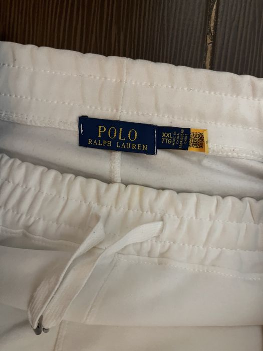 panaloni alb de trening Ralph Lauren original