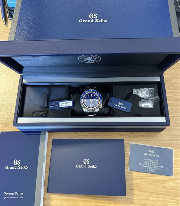 ceas Grand Seiko Spring Drive GMT aur/otel