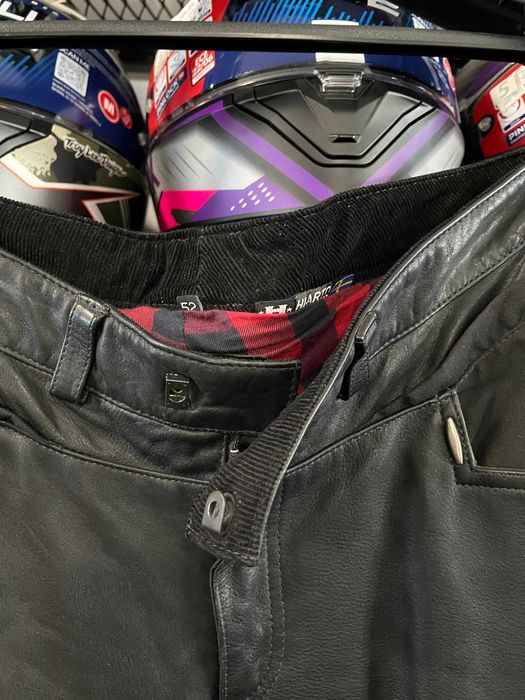 Кожен мото панталон Halvarssons,размер 52 М-L,перфектно състояние