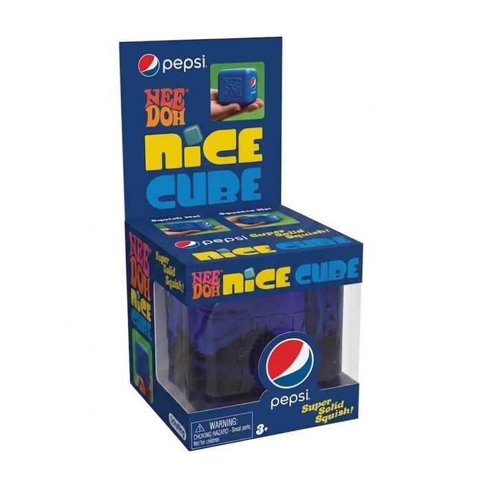 Nee Doh Coca Cola/Pepsi Squishy, Скуиши Кубче Кока Кола/Пепси NeeDoh Nice Cube