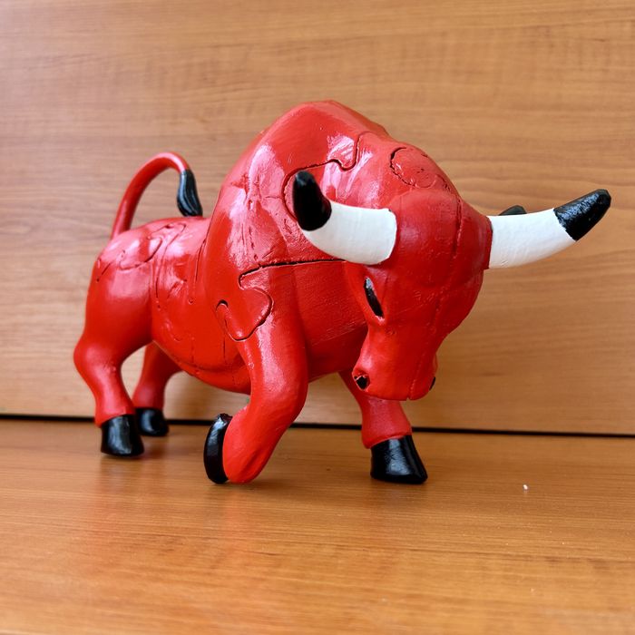 Figurina Chicago Bulls / Taur Puzzle 3D