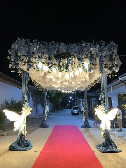 600.000 оформление свадьбы свадеб и шарами oformleniya xizmati to'y