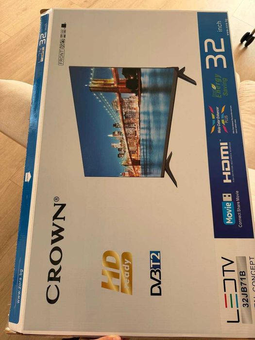 Телевизор CROWN 32JB71B – 32" – като нов – 75 €