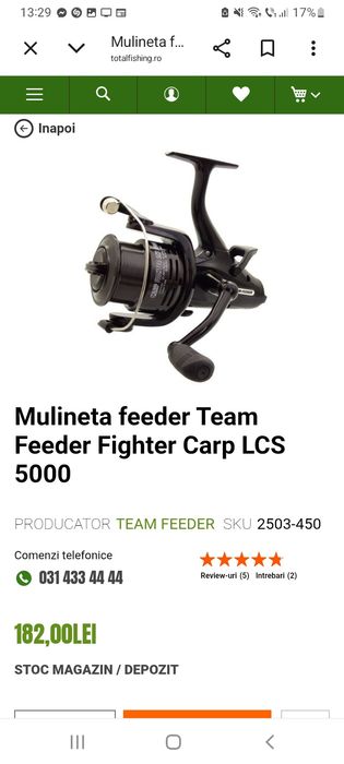 Lansete by dome team feeder power fighter pro 3.90 și mulinete
