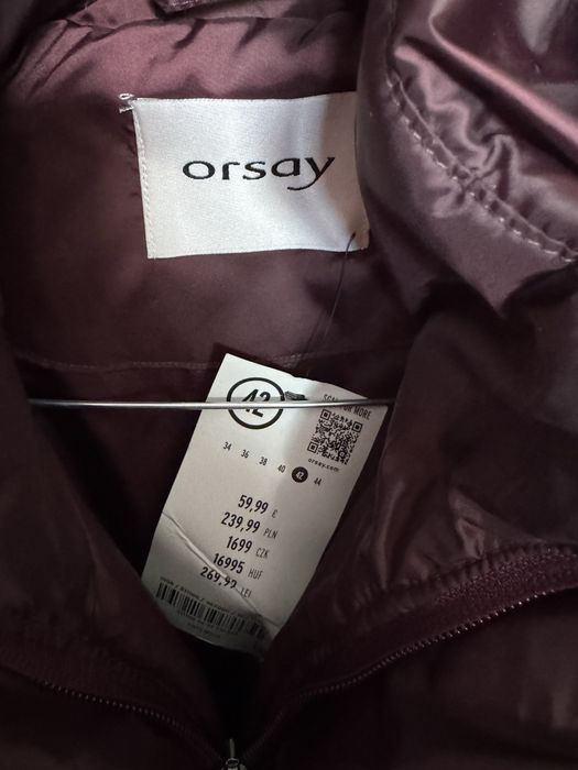 Geaca Orsay marimea 42, mov pruna, noua