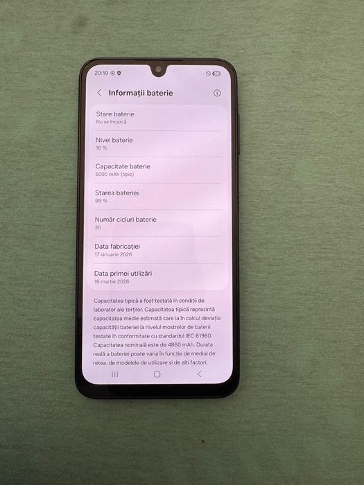 Vând Samsung Galaxy A16 128Gb