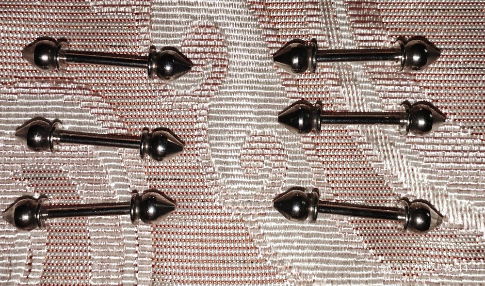 Серьги для пирсинга, новые, 6шт