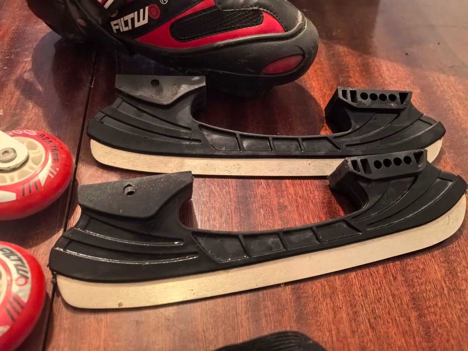 Ролери, кънки за лед и наколенки Комплект