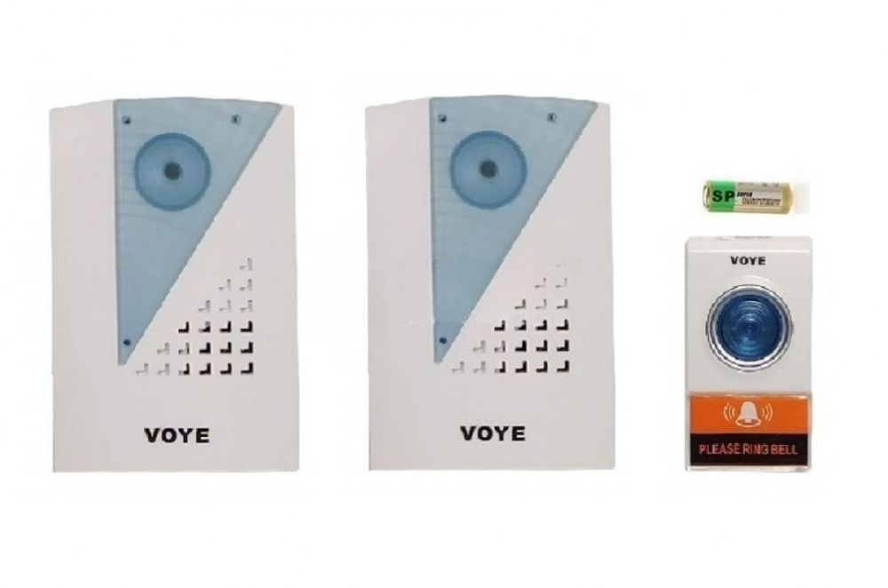 Безжичен звънец Бял