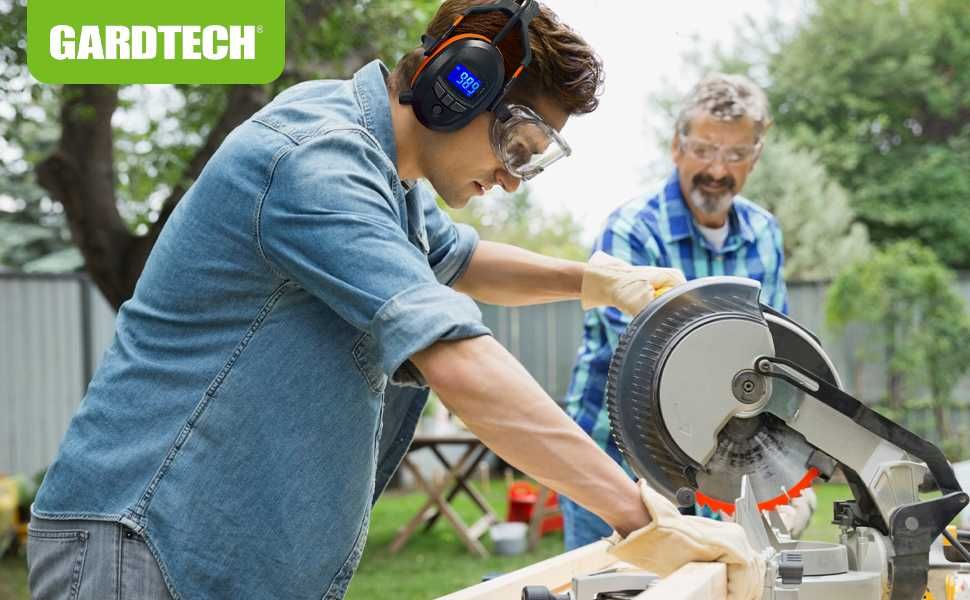 Protectie auditiva antifonice, Gardtech Hearing Protection With Bluetooth, FM Radio Earmuffs, NRR 29dB Hearing Protection Headphones