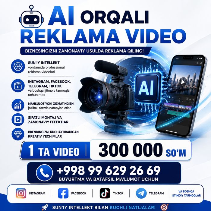 Reklama video sun'iy intellekt xizmati