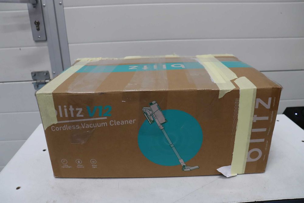 Вертикална безжична прахосмукачка BLITZ V12, 50000PA, 450W, автономност 55 мин, LED сензорен екран, 5-степенен филтър