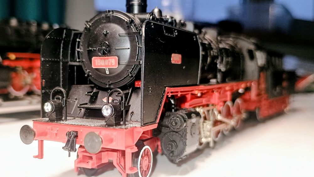 Locomotiva CFR 150, digitală SUNET, machetă trenuleț electric vagon HO