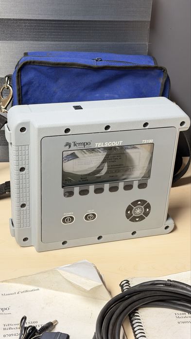 Reflectometru Tempo TelScout TS100 – tester cabluri telecom – kit complet- stare foarte bună
