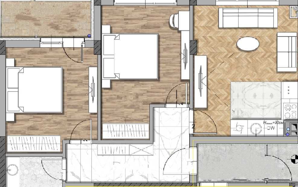 Продава се Тристаен апартамент в София, Овча купел 1 - 89 кв.м за 1902 €/кв.м - Снимка #3