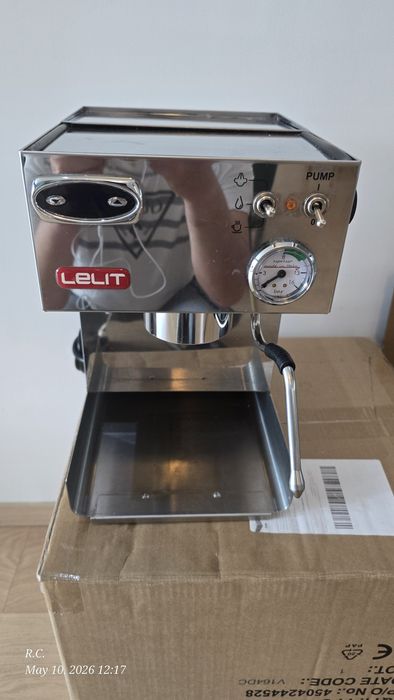 Espressor Lelit PL042TEMD Anita cu rasnita incorporata - PID, inox, espresso premium