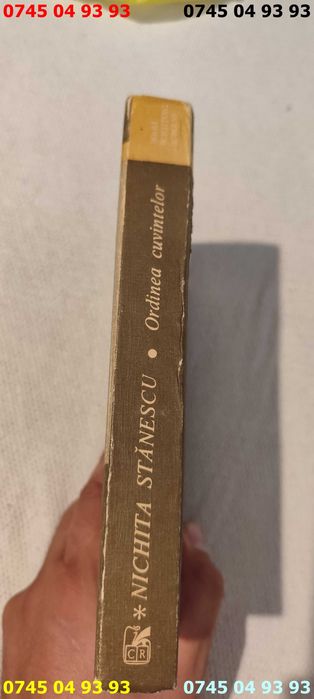 carte carti Nichita Stanescu ordinea cuvintelor