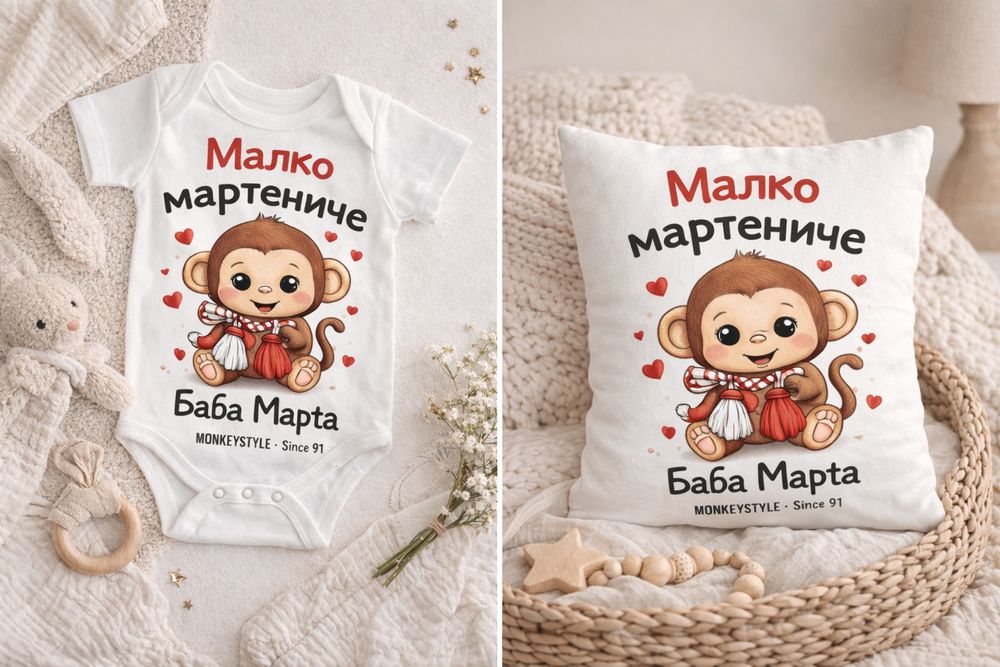 Бебешко боди „Баба Марта“ – първият празник на бебето
Бебе