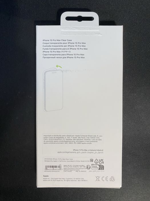 Husa Apple iPhone 15 Pro Max Clear Case