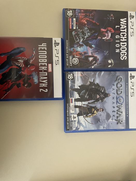 Обменяю God of war ragnarek,Watch dogs legion и Spider-man 2!!!