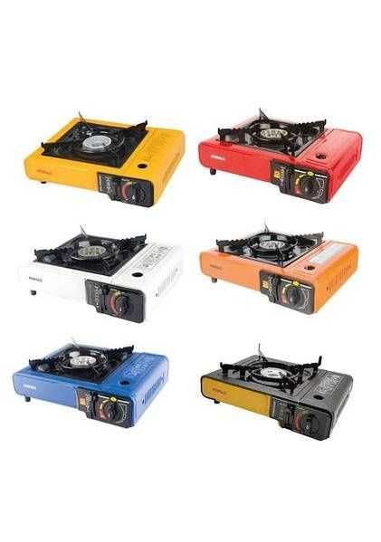 Преносим газов котлон комбиниран 2200w с пиезо запалване в куфар