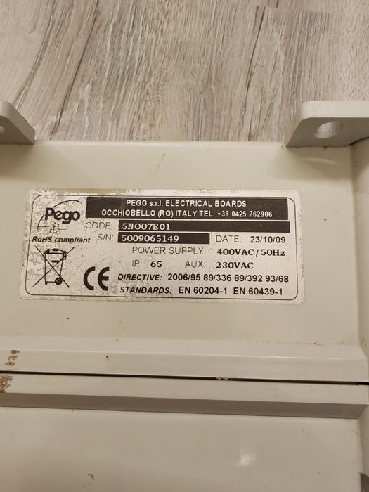 Индустриално електрическо табло PEGO 400V